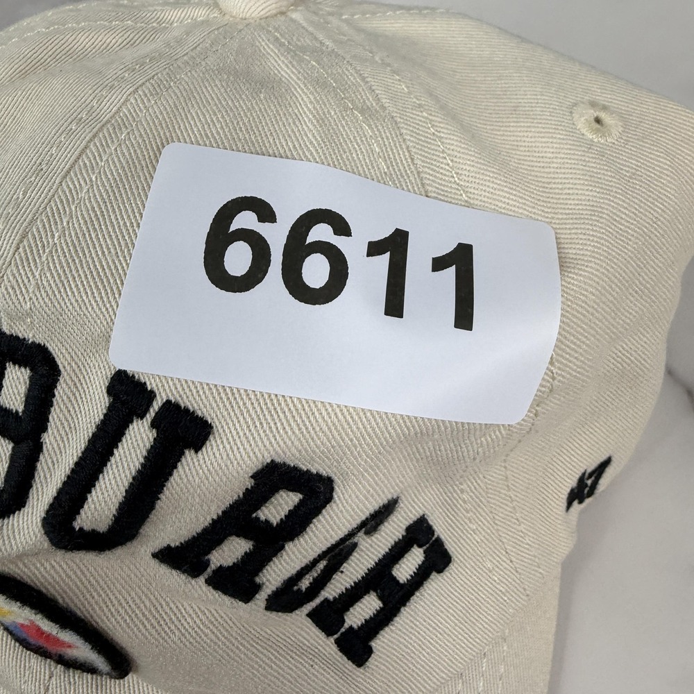 Pittsburgh Steelers Hat Cap Strap Back Mens Jaguars Cream NFL‎ Football Dad 1995 - Picture 13 of 13